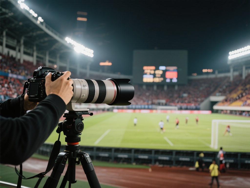 镜头选择上，长焦镜头能够帮助拉近远距离的场上动作，