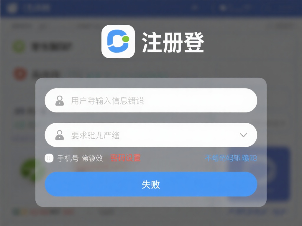 2.&nbsp;用户输入信息有误
注册时对个人信息的填写要
