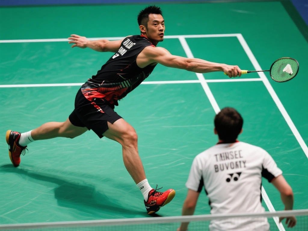 以羽毛球为例，世界冠军林丹在多次比赛中展现了绝佳的